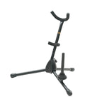 Black Alto Tenor Sax Stand with Flute Clarinet Peg X6124
