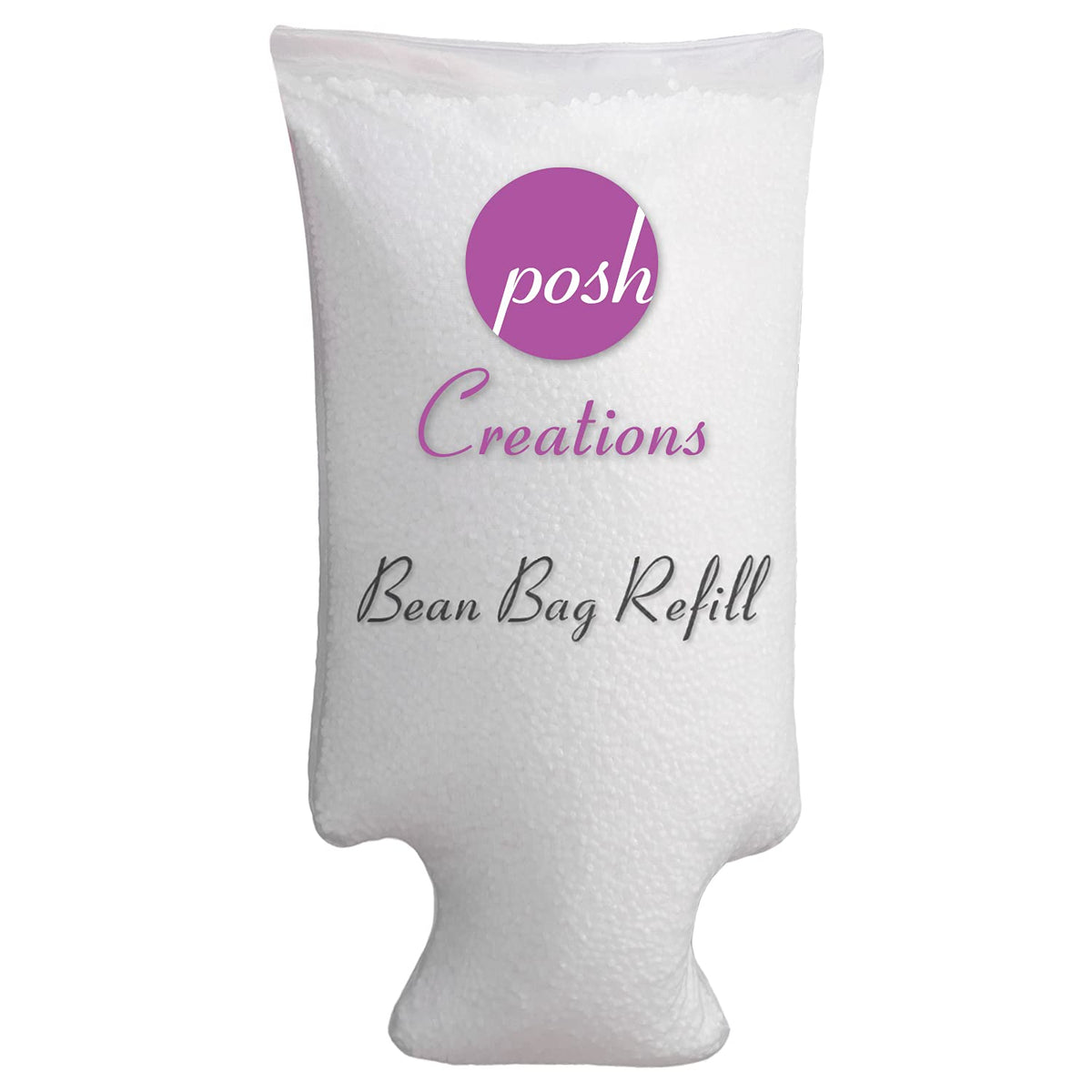 Bean Bag Refill Single Pack White with EZ-Pour Zipper Spout D536