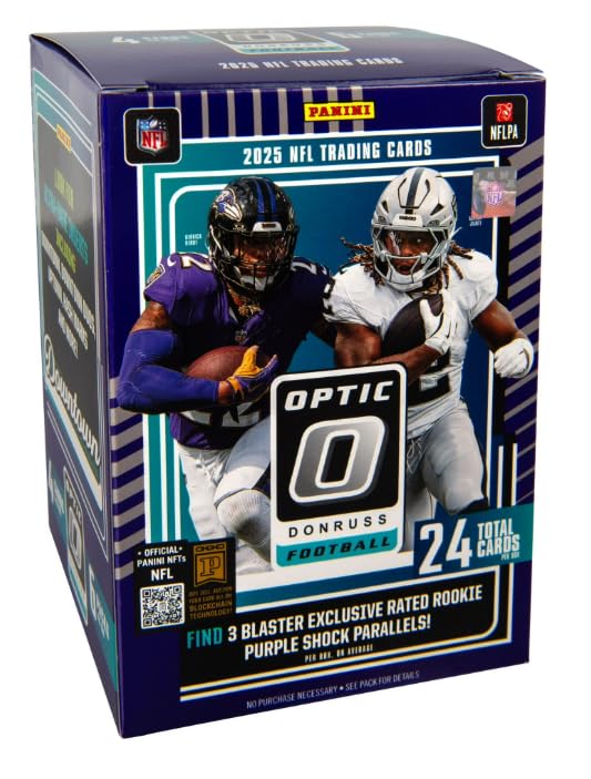 2025 Optic Football Blaster Box Purple Shock 24 Cards Z831