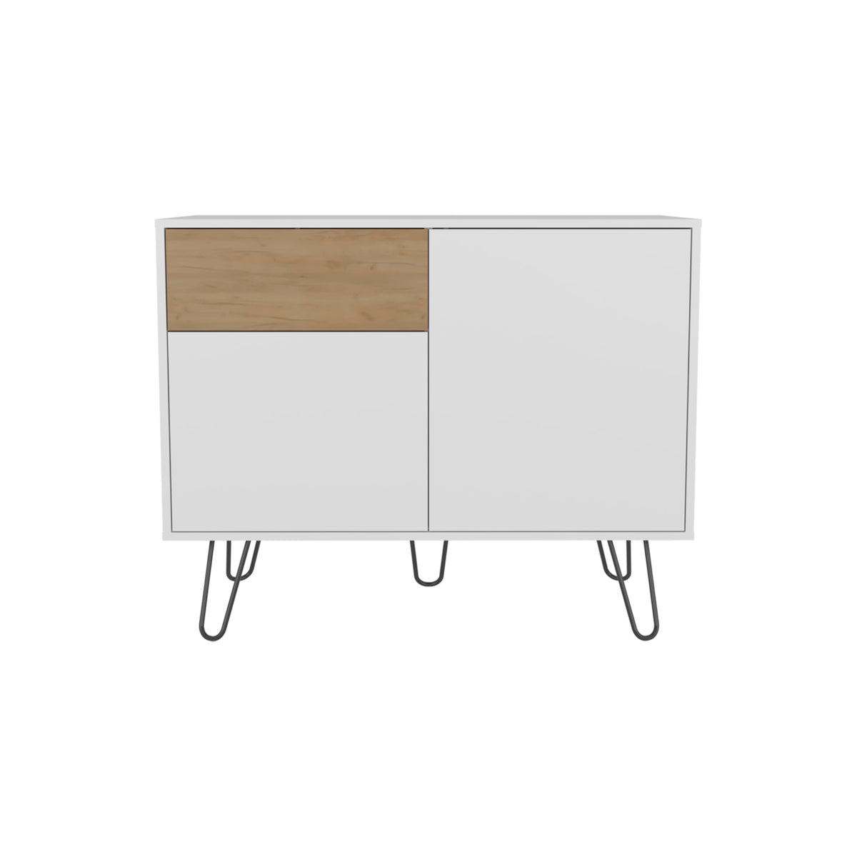 39" Wide Console Table with Two Cabinets, One Drawer and Four Shelves H6521