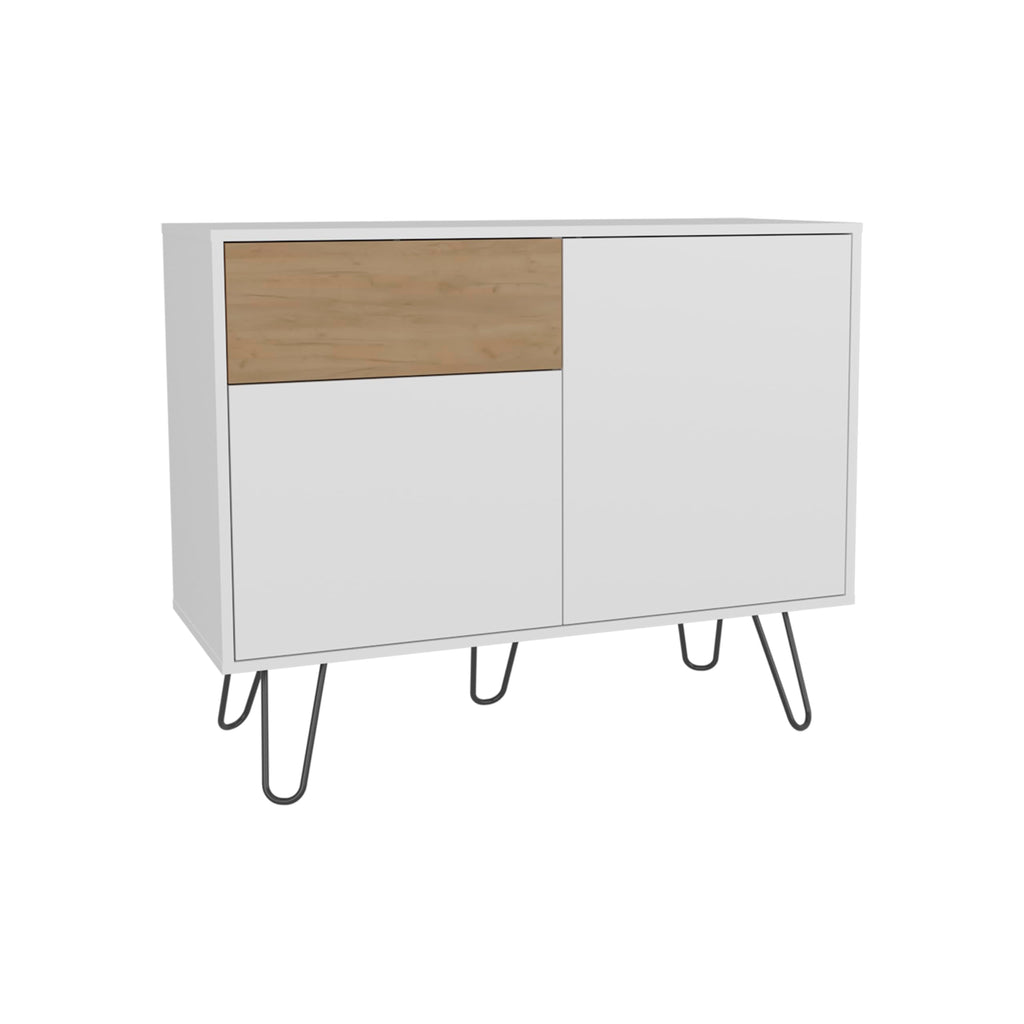 39" Wide Console Table with Two Cabinets, One Drawer and Four Shelves H6521