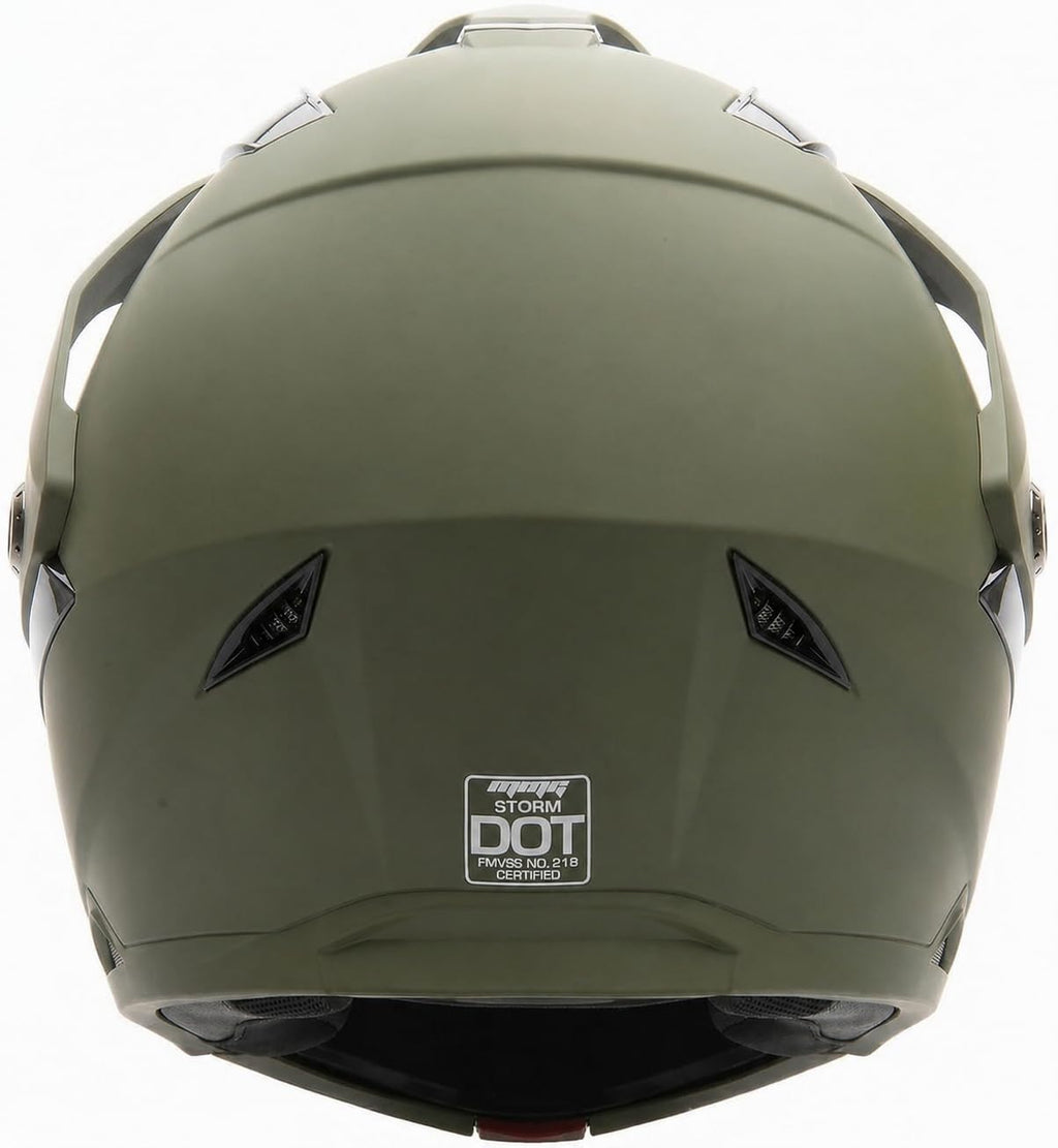Green Large Full Face Helmet V3251