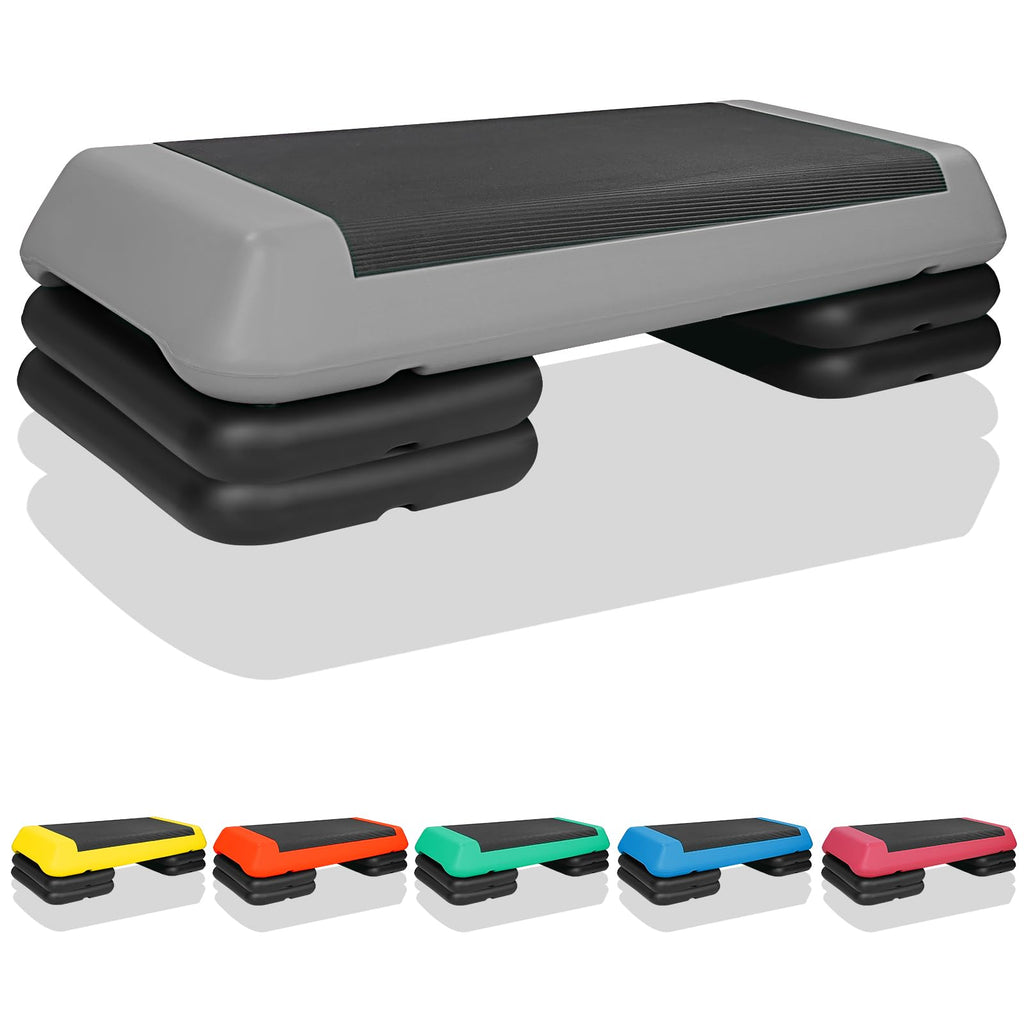 Adjustable Aerobic Stepper with 4 Risers T957