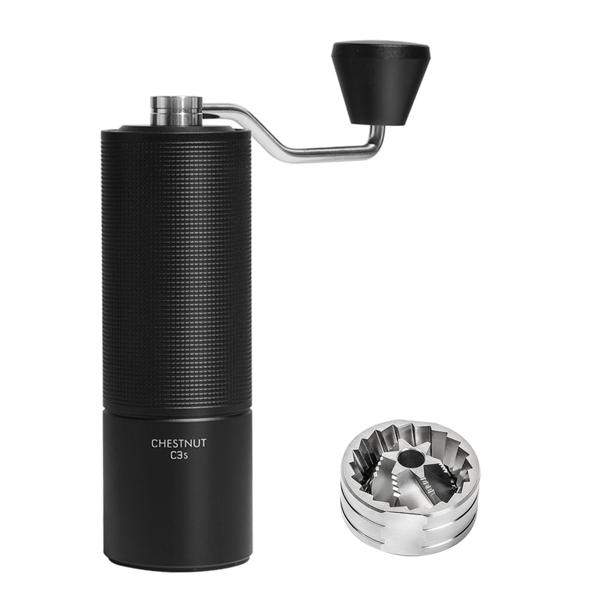 Manual Coffee Grinder Stainless Steel Conical Burr Black L42196