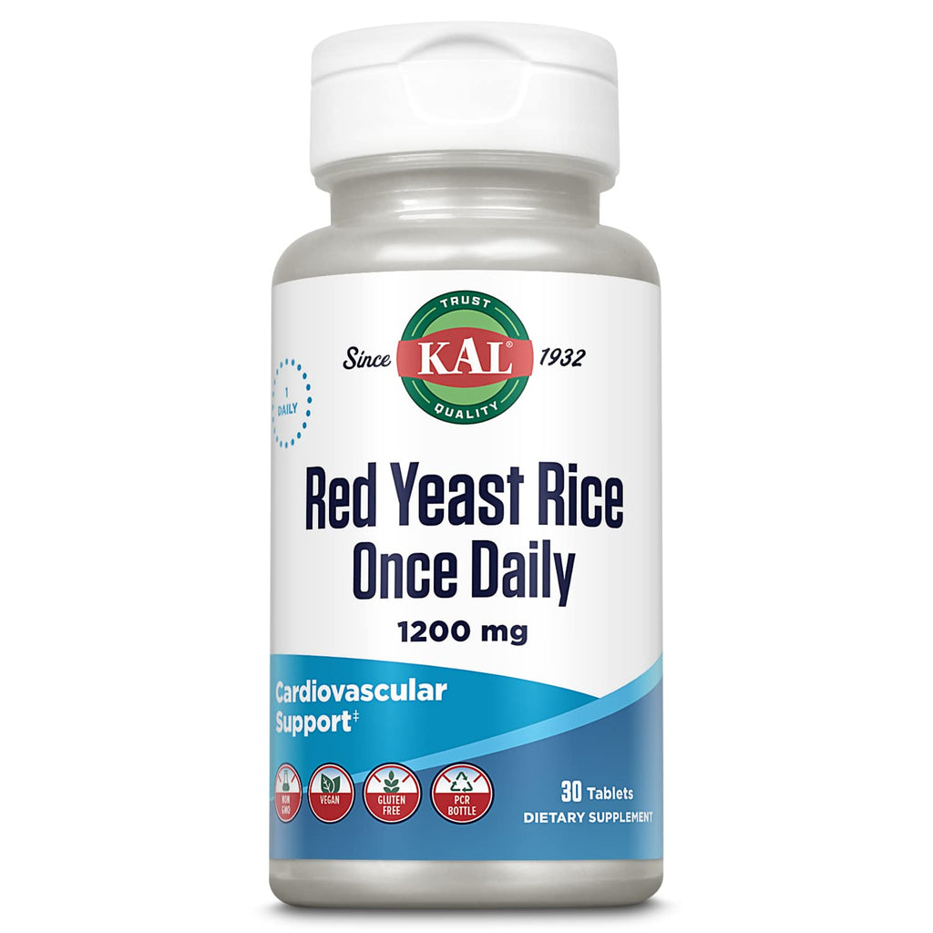 Red Yeast Rice 1200mg Vegan Gluten Free 30 Tablets Q15124