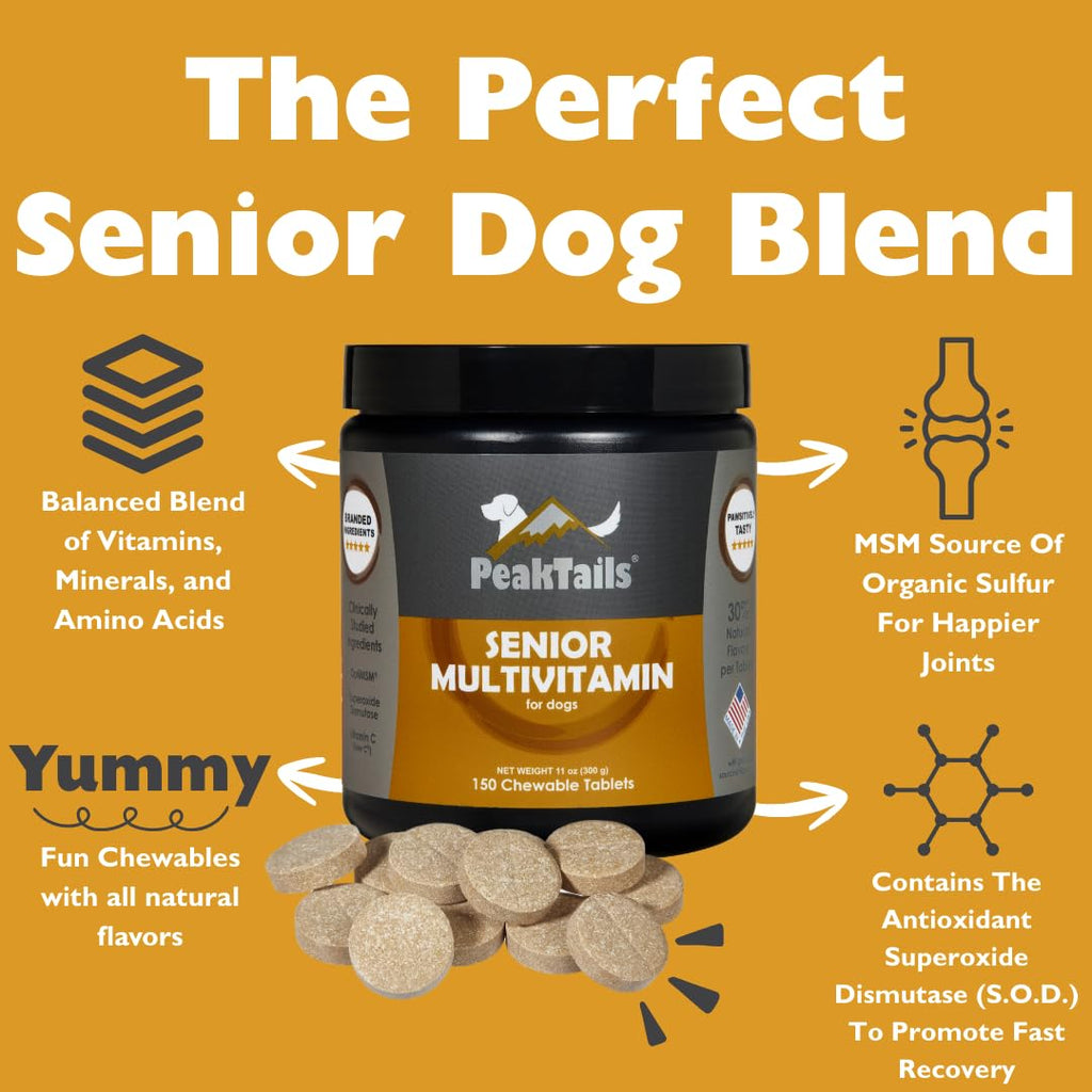 Senior Multivitamin for Dogs, 150 Count M30299