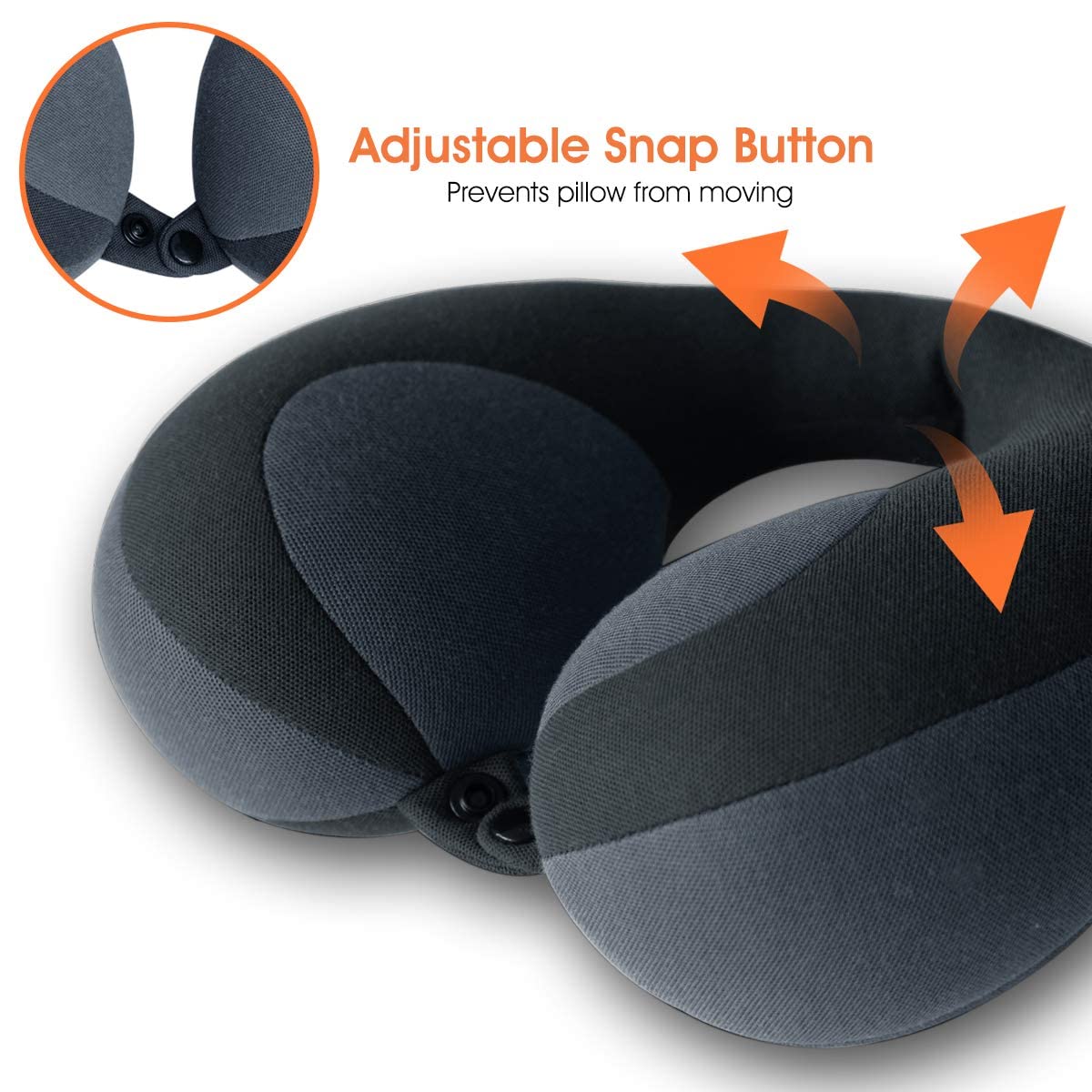 Kids Travel Neck Pillow Black Q91181
