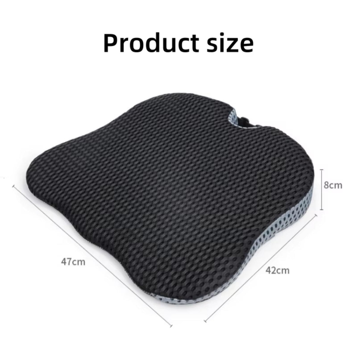 Black Memory Foam Car Seat Booster Cushion C1456