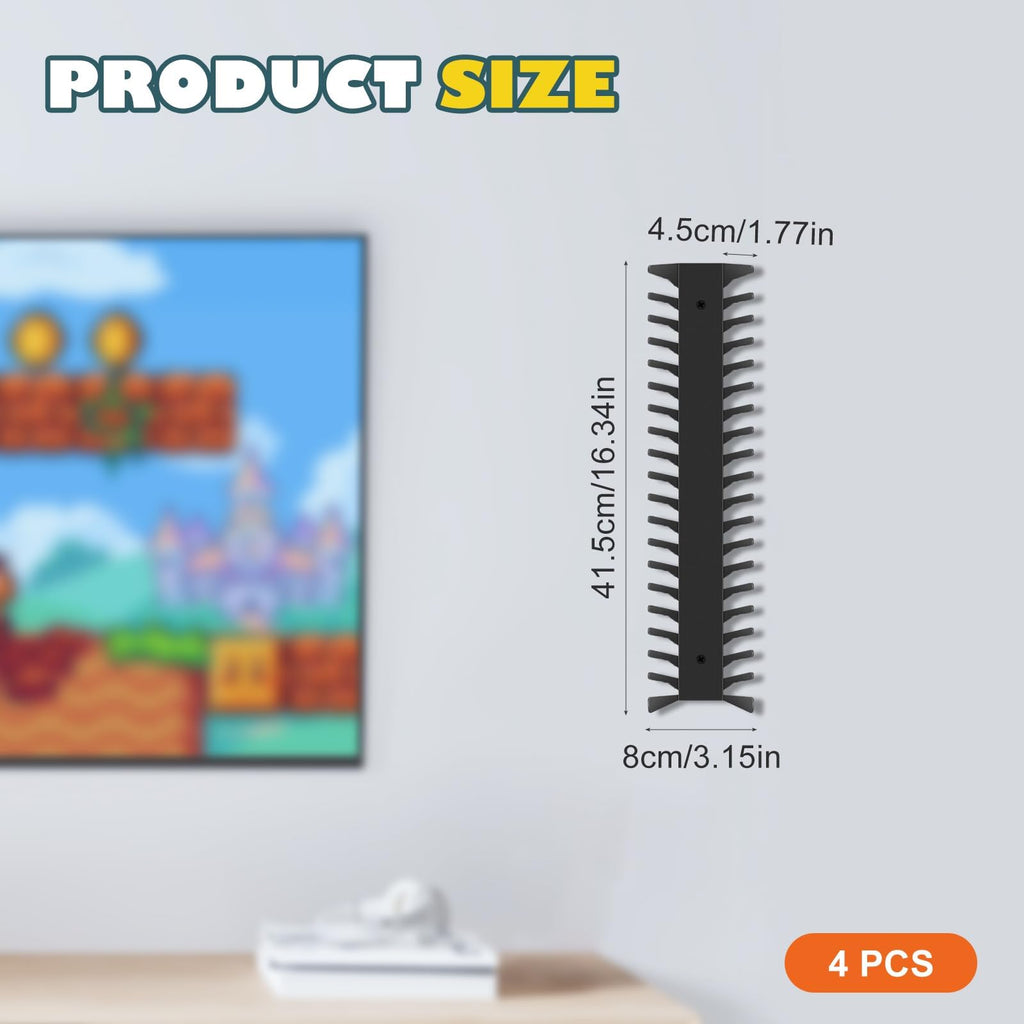 4 Pack Wall Mount DVD Storage Shelf X482645