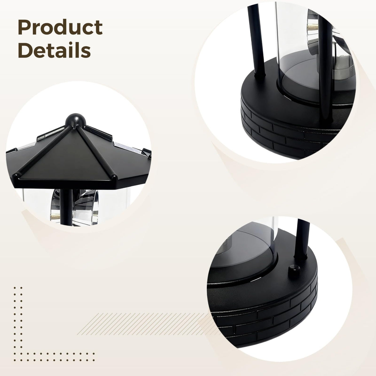 Solar LED Rotating Lighthouse Lamp A7626