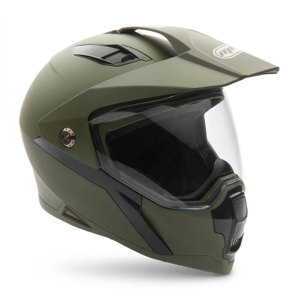 Green Large Full Face Helmet V3251