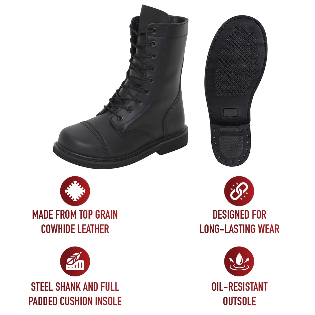 9 Inch Paratrooper Boots Q8240
