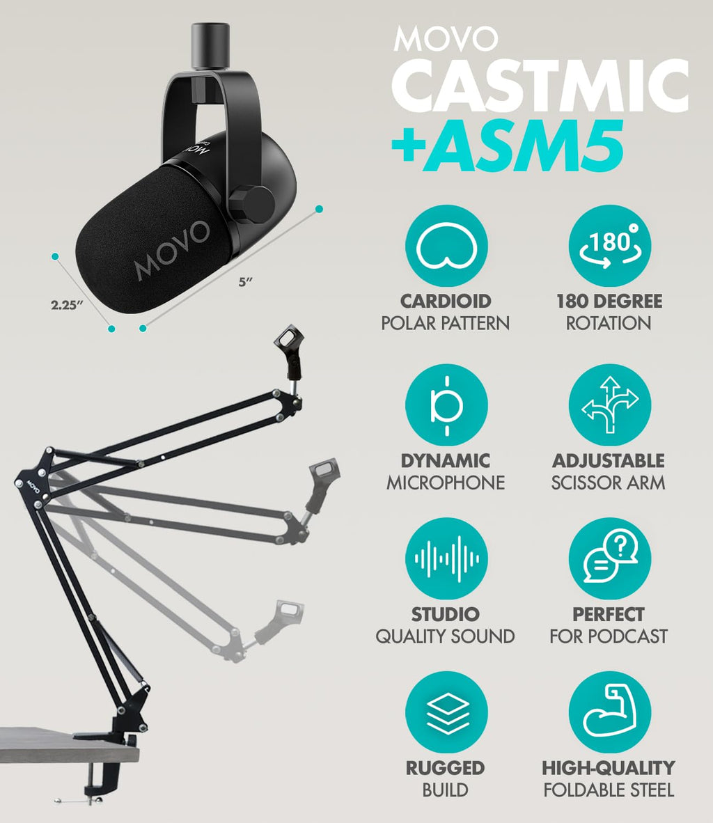 4-Person Podcast Equipment Bundle with 4-Channel USB Audio Interface and 4 Dynamic Microphones Z1885