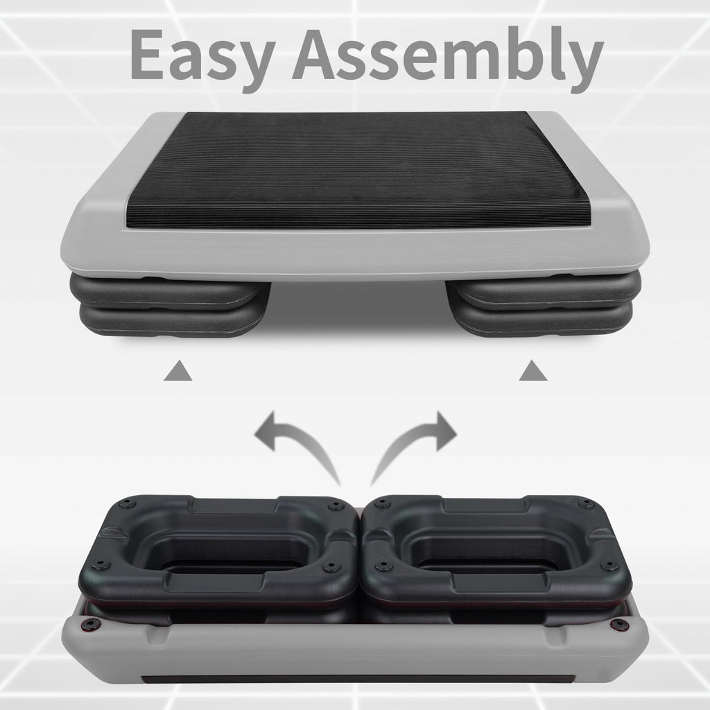 Adjustable Aerobic Stepper with 4 Risers T957