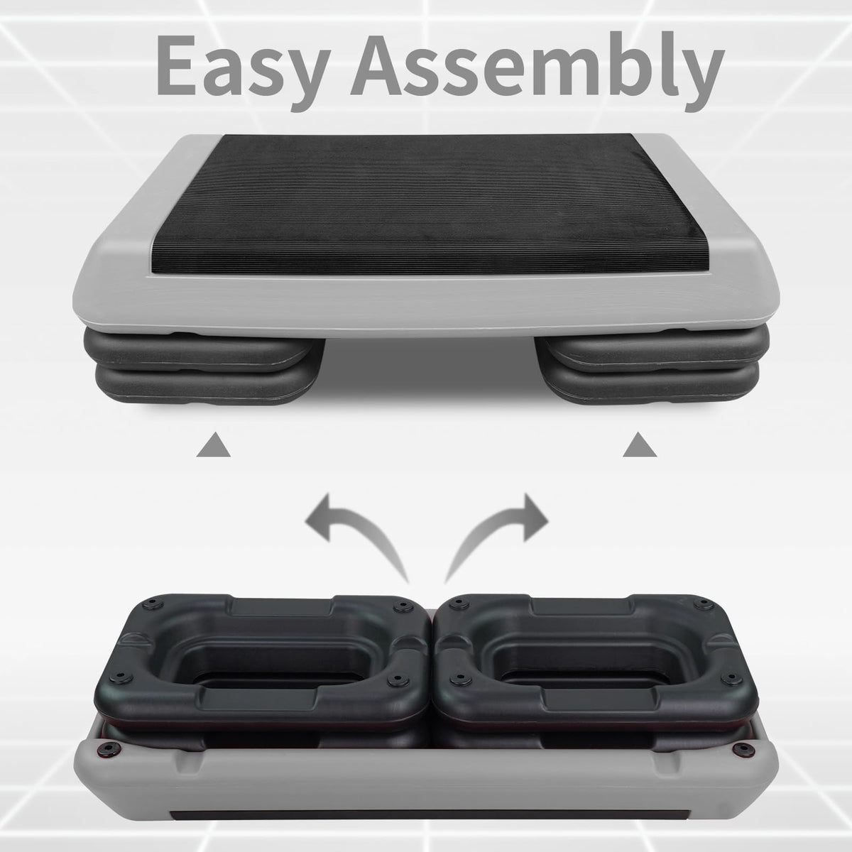 Adjustable Aerobic Stepper with 4 Risers T957