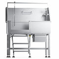 46" Stainless Steel Dog Washing Station with Removable Left Ramp & Storage Drawer H3141