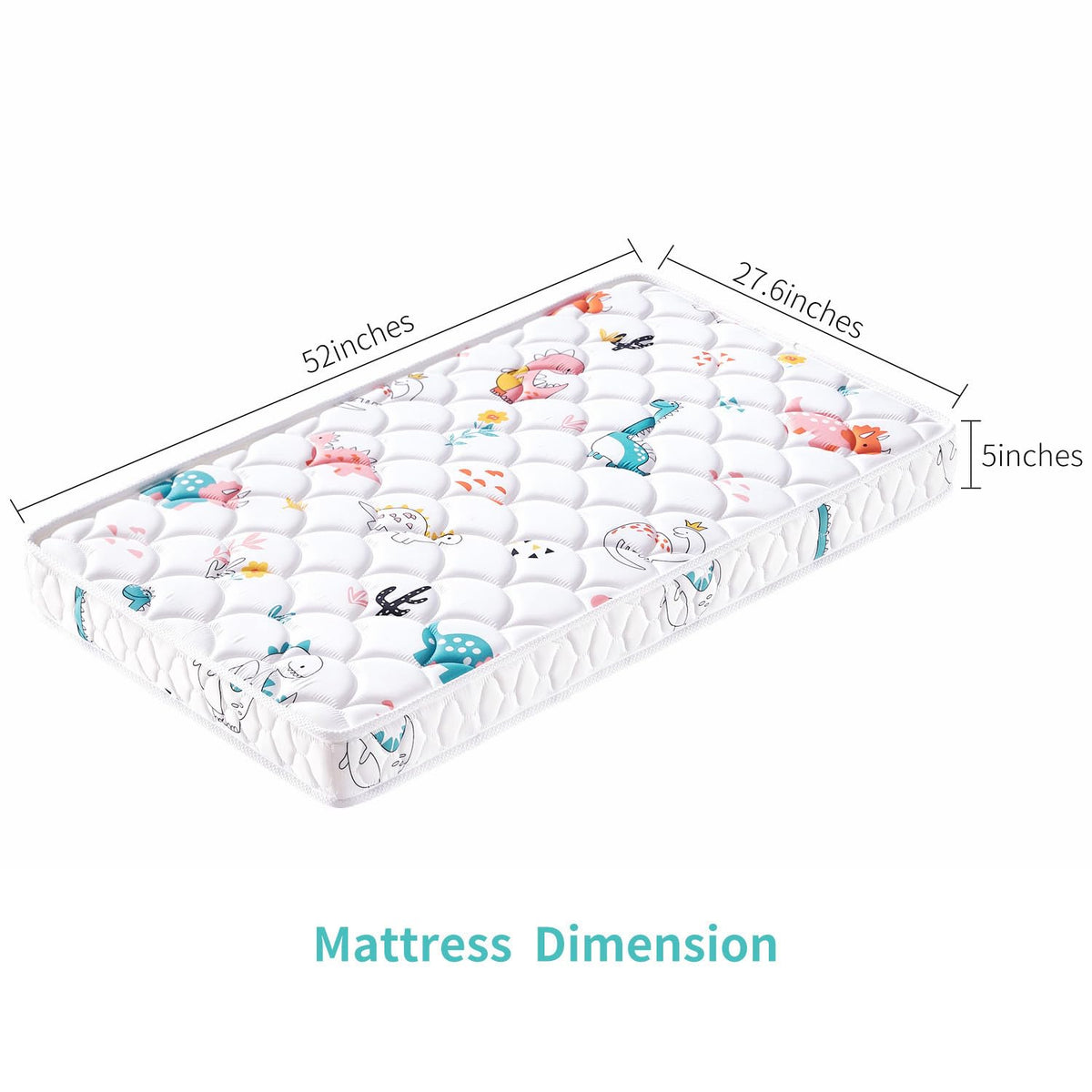 5" Firm Hypoallergenic Crib and Toddler Mattress Q130