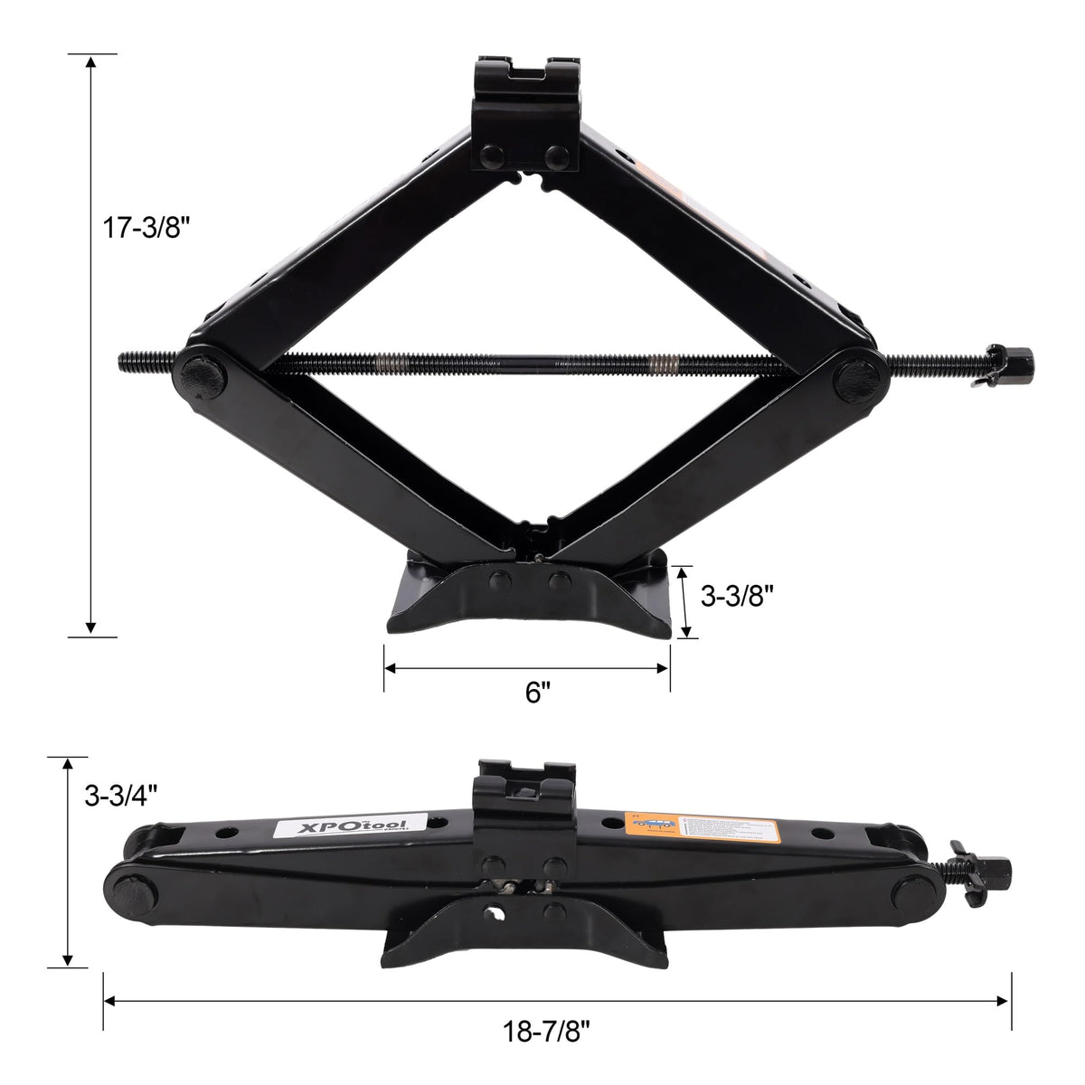 3 Ton Scissor Car Jack Kit with Wrench F462