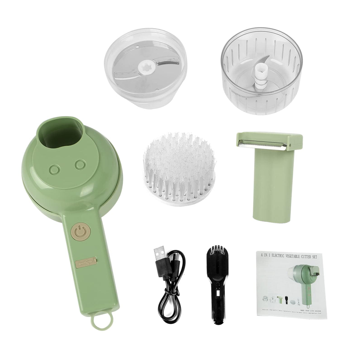 4 in 1 Handheld Electric Vegetable Cutter Set M1664