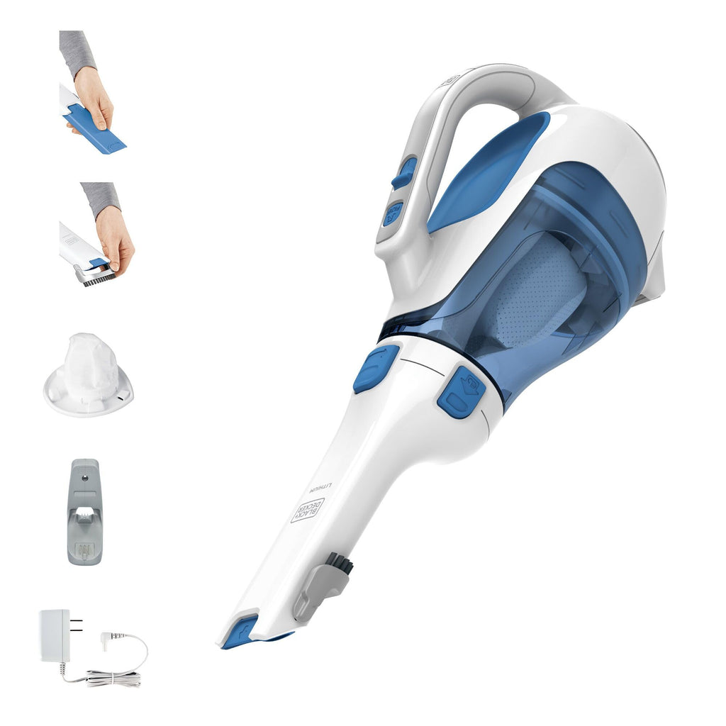 Cordless Handheld Vacuum with Rotating and Extendable Nozzle E74613