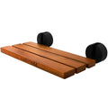 20" Teak Wall Mounted Fold Down Shower Seat 400 lbs Capacity G4912