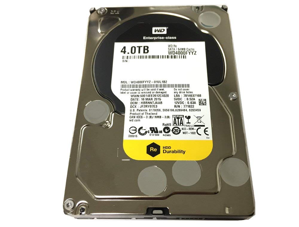 4TB 7200 RPM SATA 3.5in Internal Hard Drive R47644