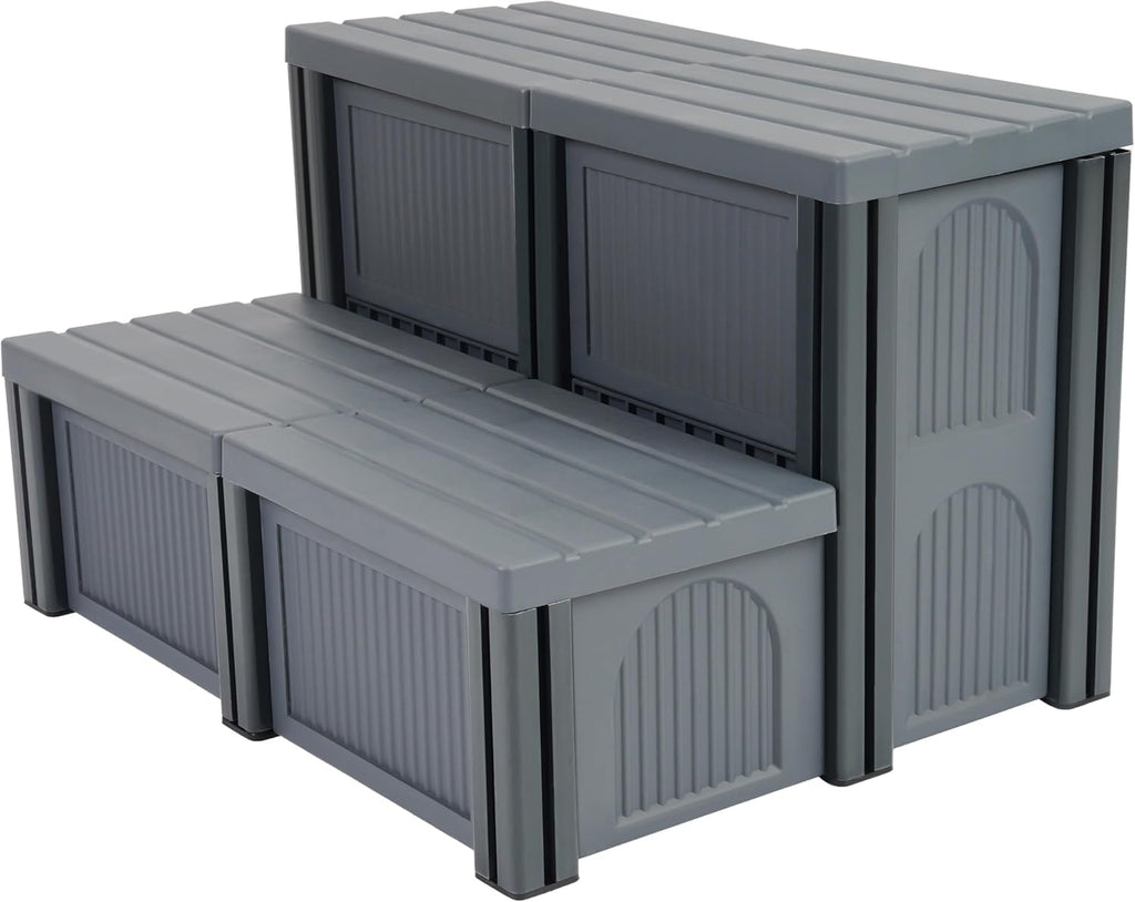 27" 2-Step Hot Tub Steps with Storage R64838