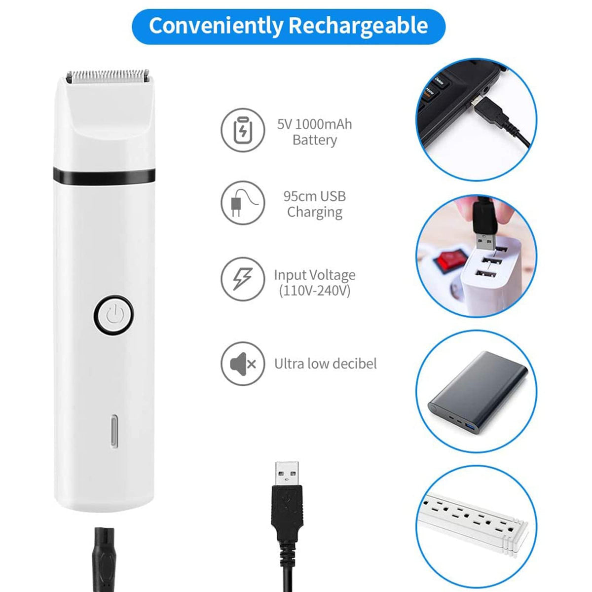 Electric Dog Clippers and Nail Grinder Grooming Kit S888403