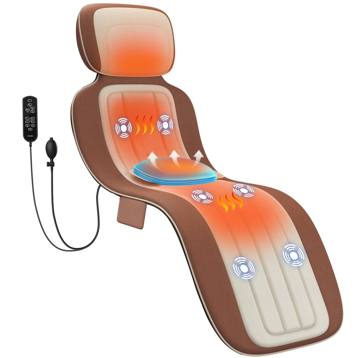 Full Body Massage Mat with 3 Heating Zones K724