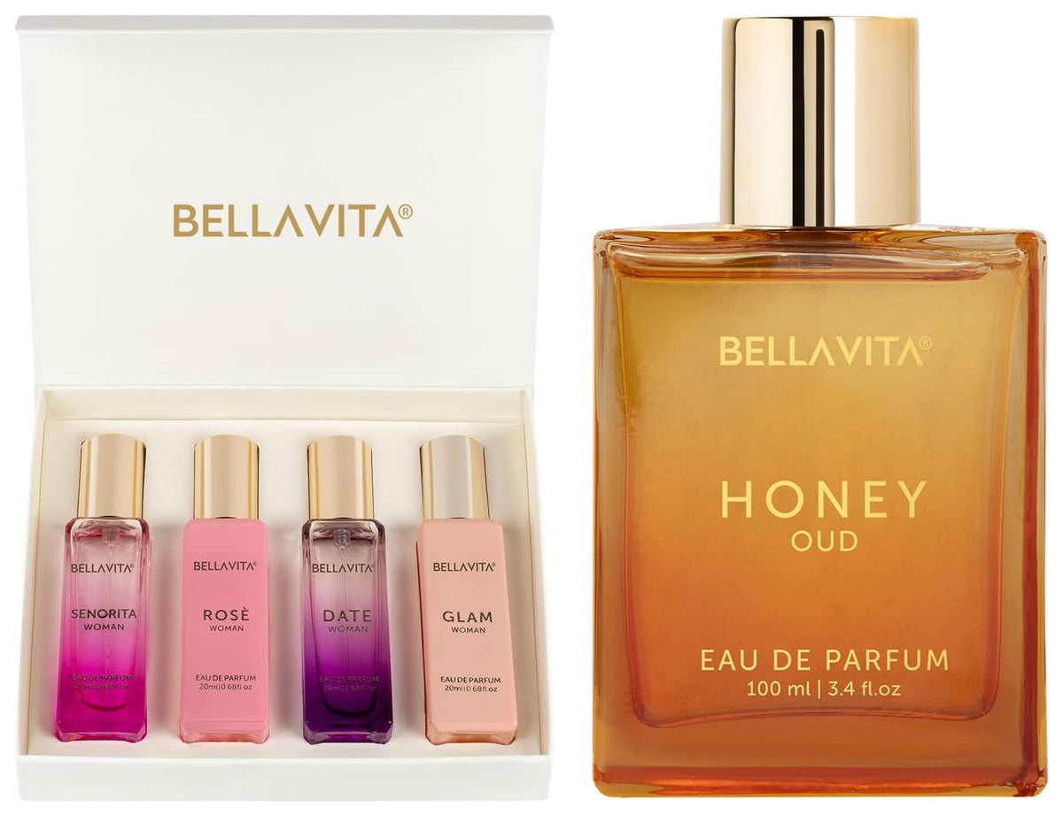Honey Oud Vanilla Floral Bergamot Perfume Gift Set K107867