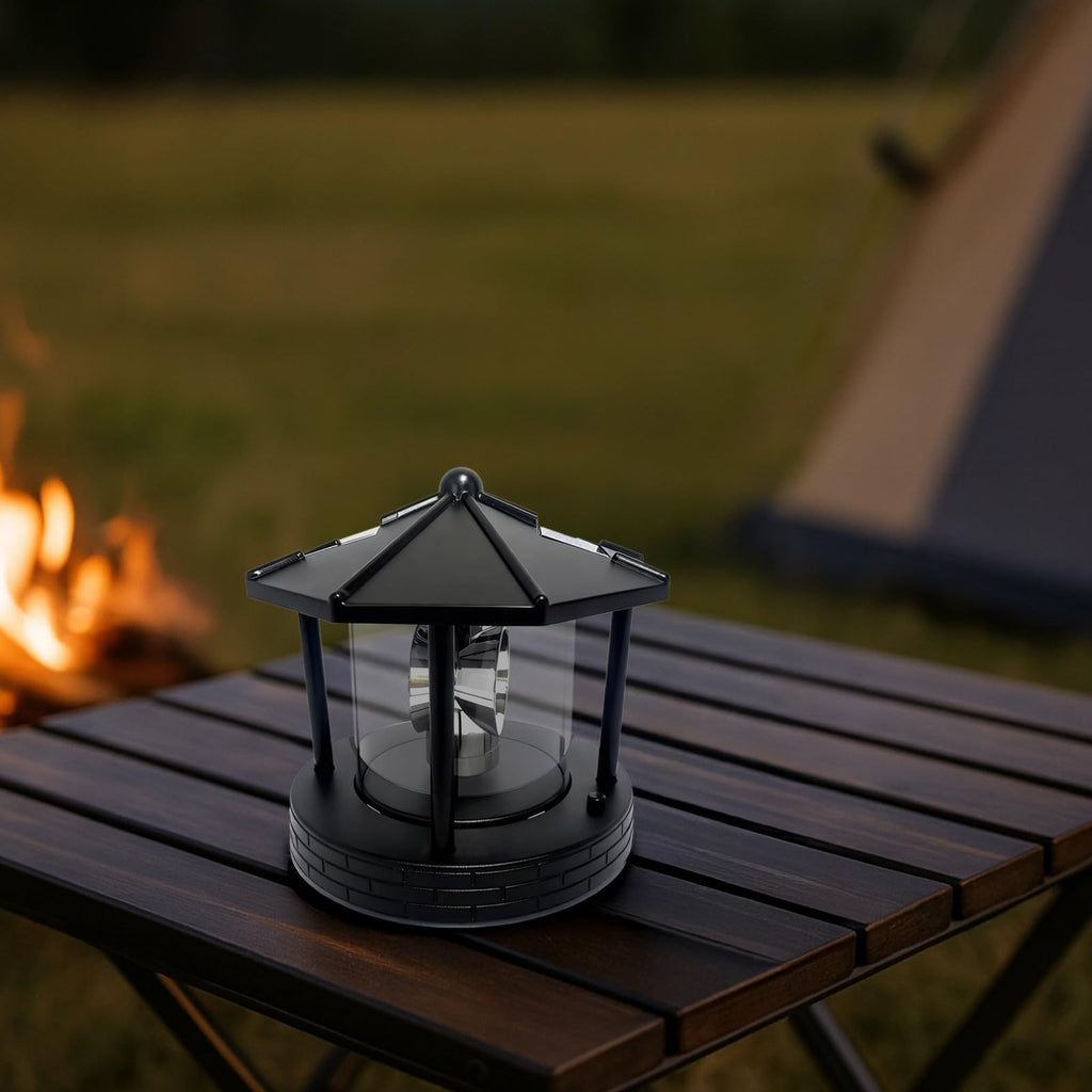 Solar LED Rotating Lighthouse Lamp A7626
