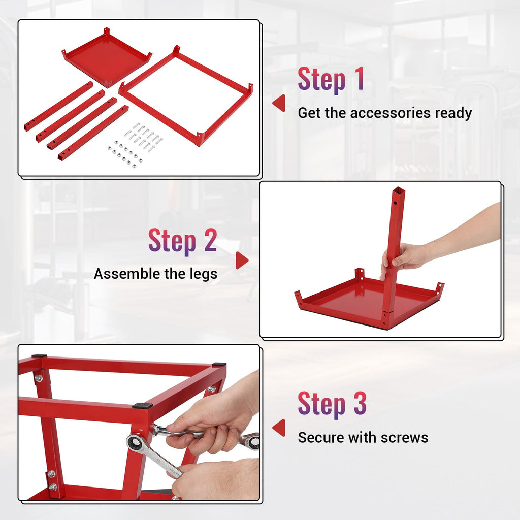 Adjustable Steel Plyometric Jump Box Set P5325