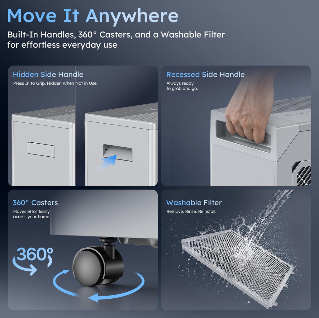 5000 Sq.Ft 100 Pint Dehumidifier with Drain Hose U83667
