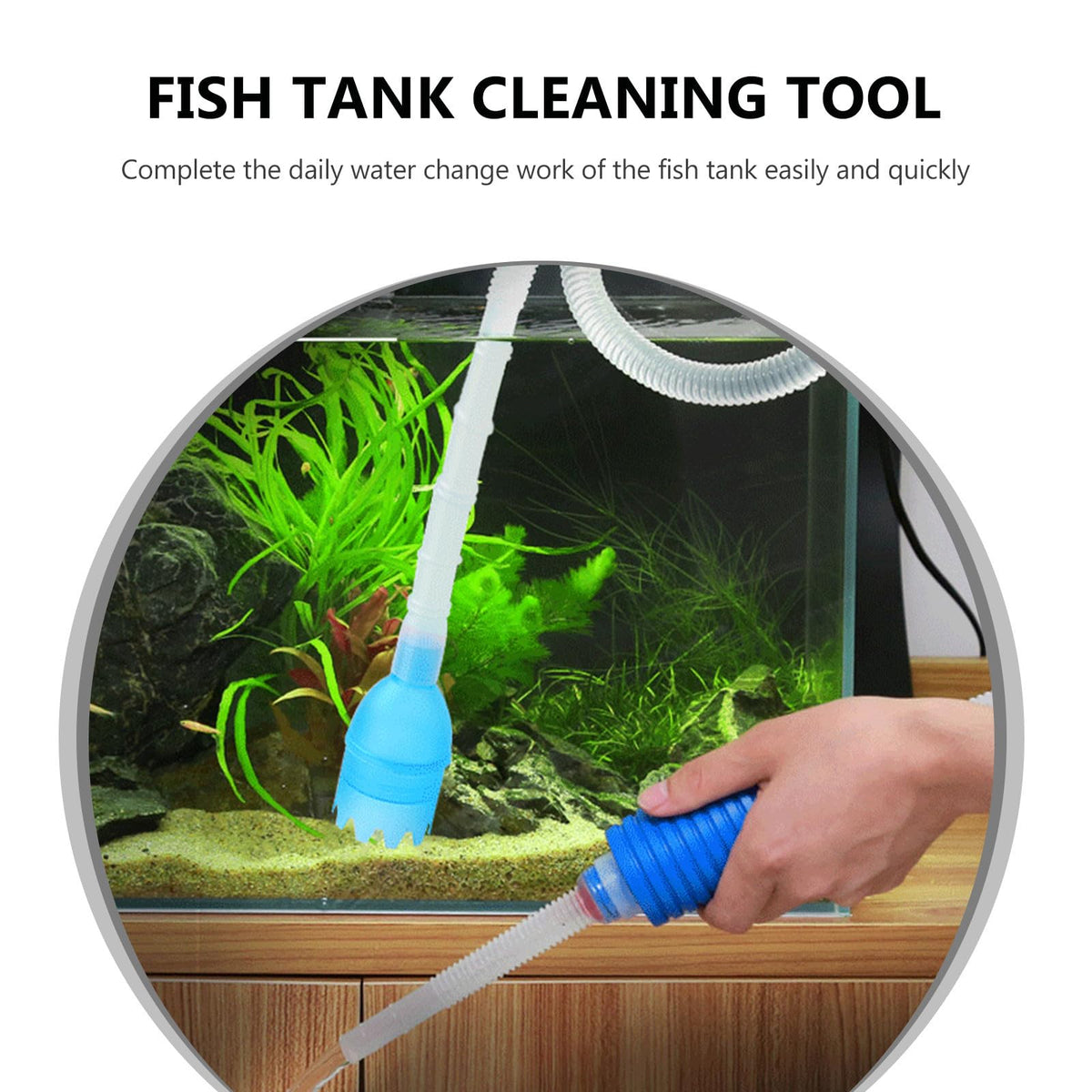 5 in 1 Fish Tank Siphon Cleaner Brush Set B1468