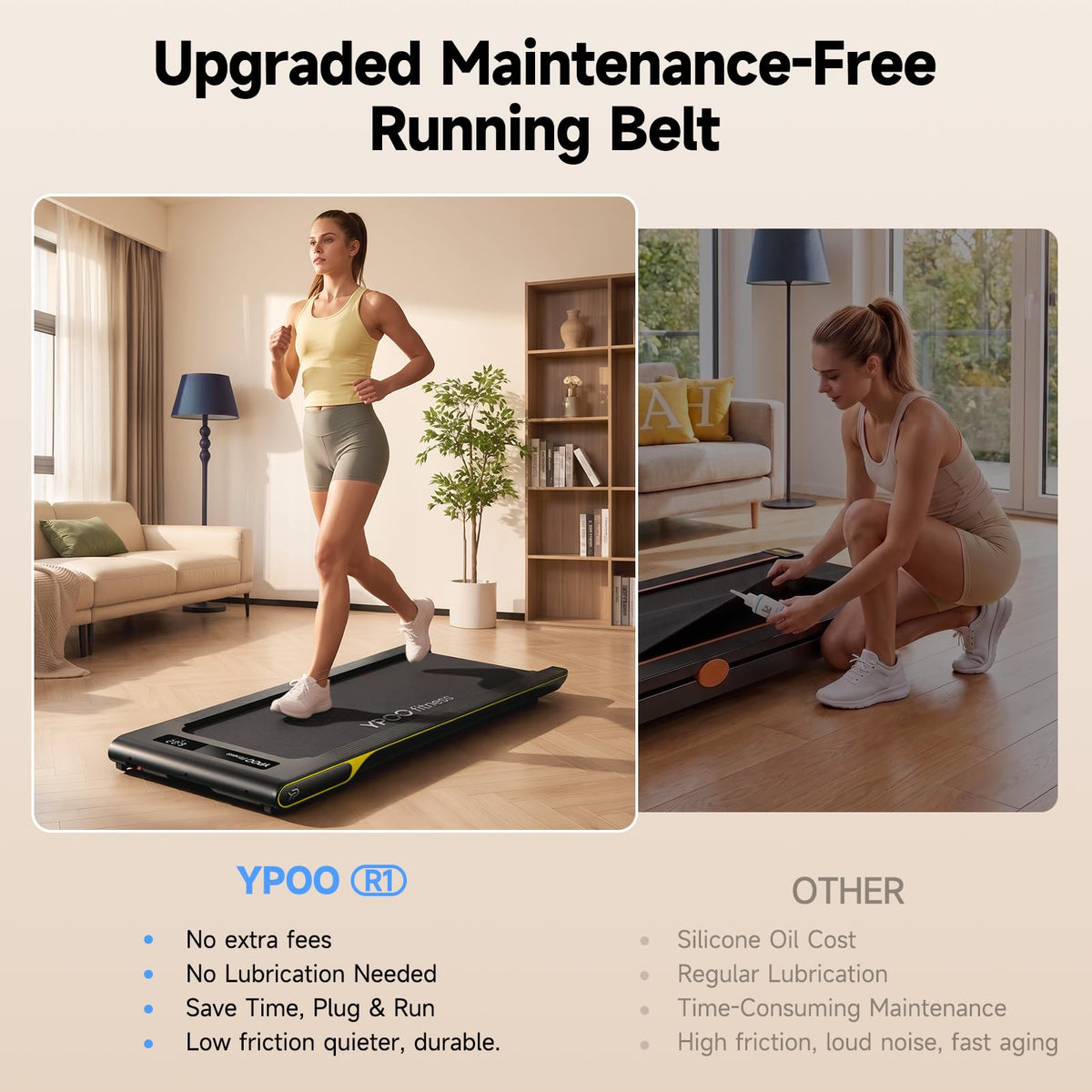 Walking Pad with 14% Incline Under Desk Treadmill E621548