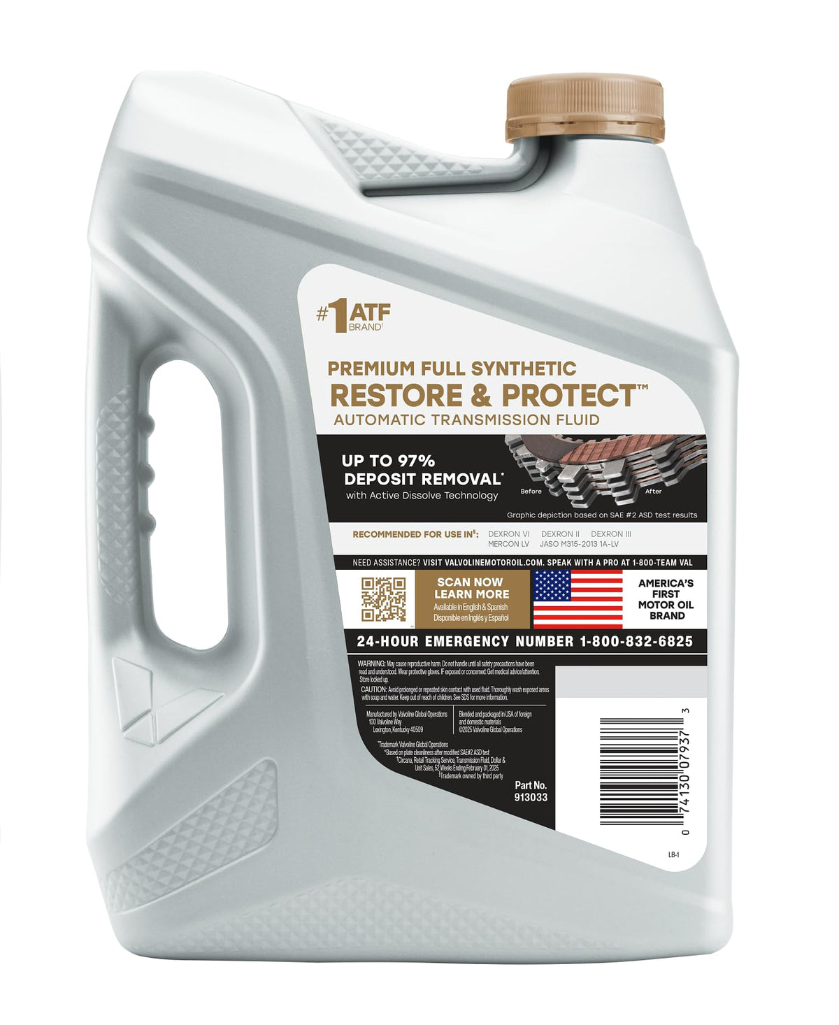 Full Synthetic Automatic Transmission Fluid ATF 1 Gallon G7101