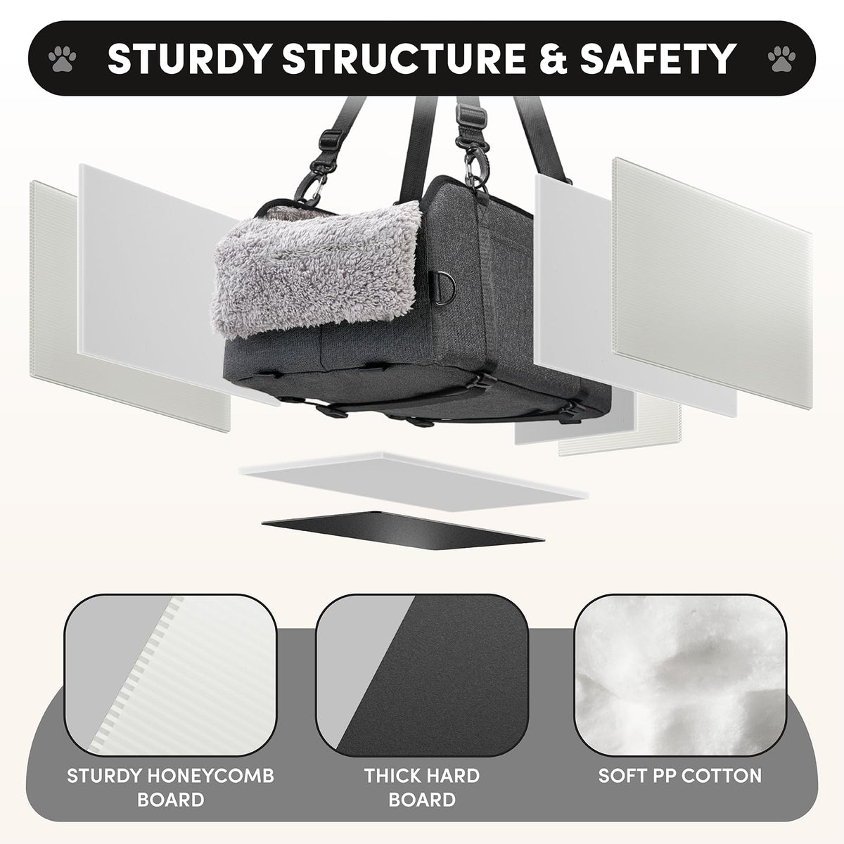 Grey Dog Car Seat X6255