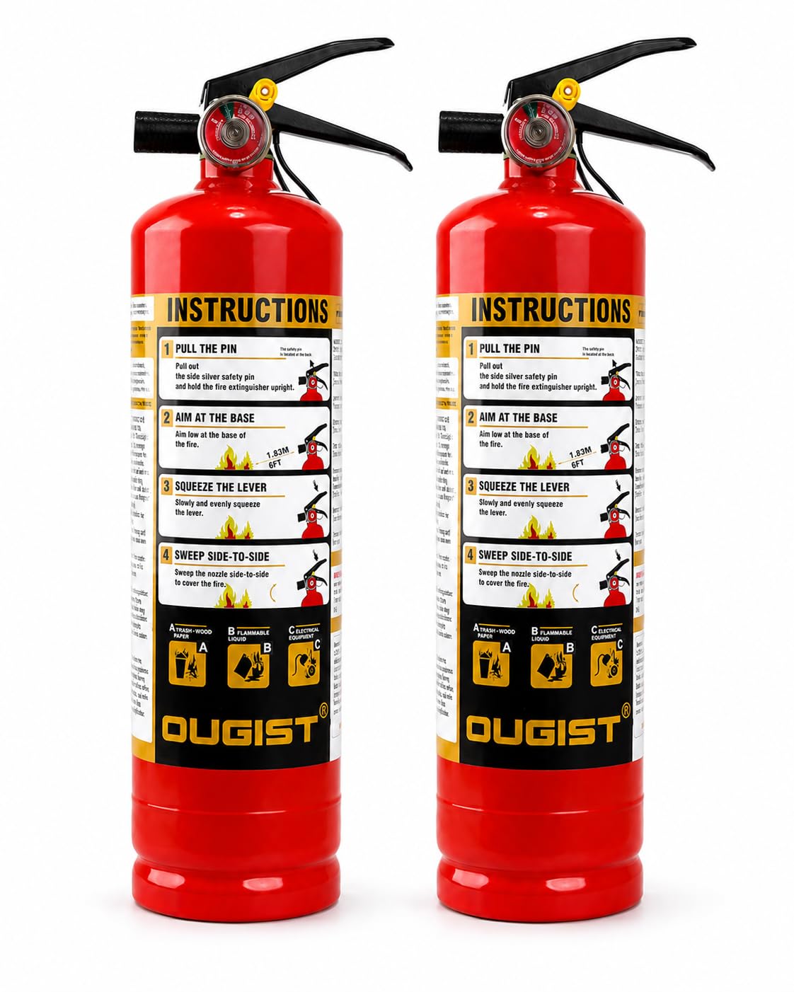 2.5 lb ABC Dry Chemical Fire Extinguisher 2 Pack A253