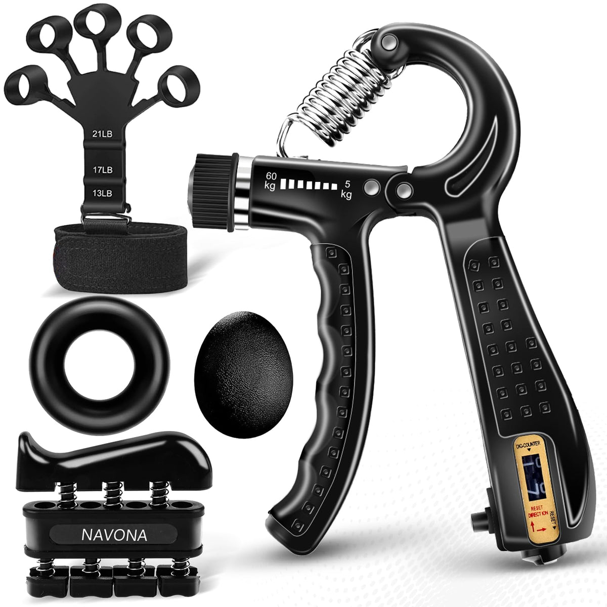 5/10 PCS Grip Strength Trainer Kit B1150