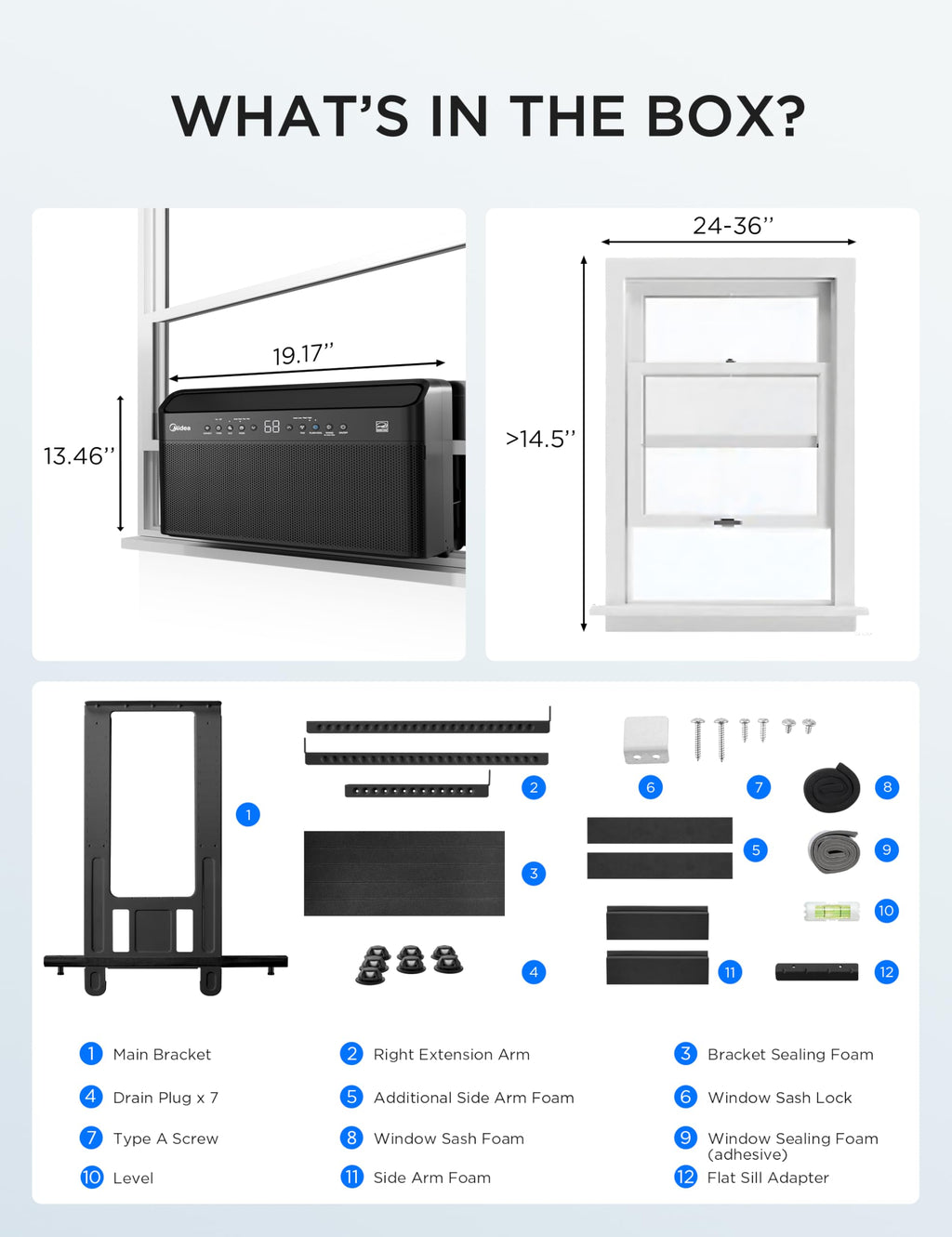 6,000 BTU U Shaped Window Air Conditioner G42606