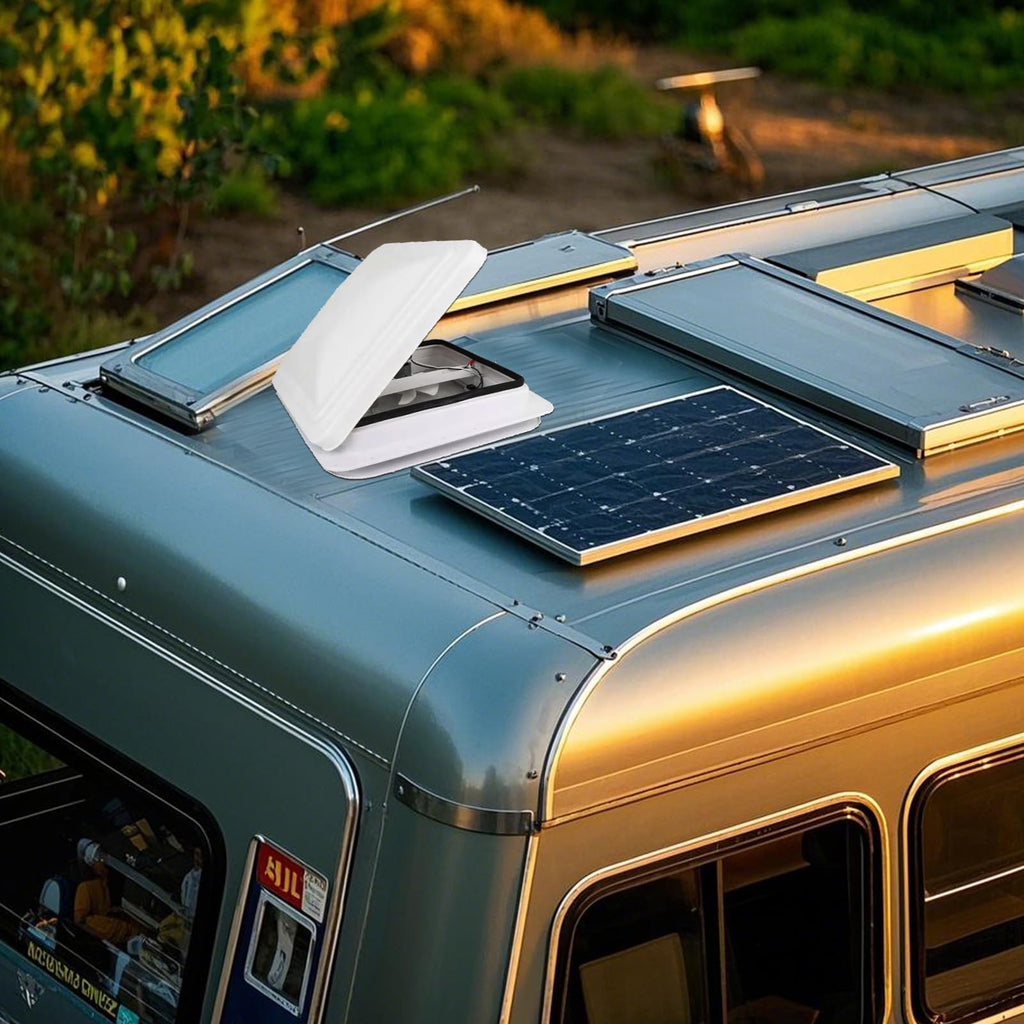 14" RV Roof Vent with 12V Fan, White K310