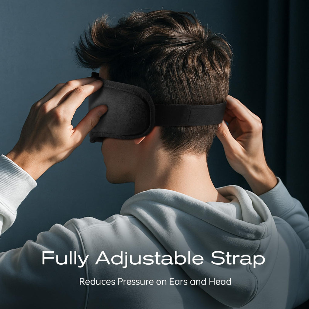 Black Bluetooth Sleep Mask with Headphones F141