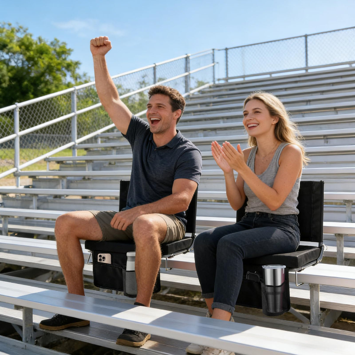 Padded Stadium Seats with Back Support H6307