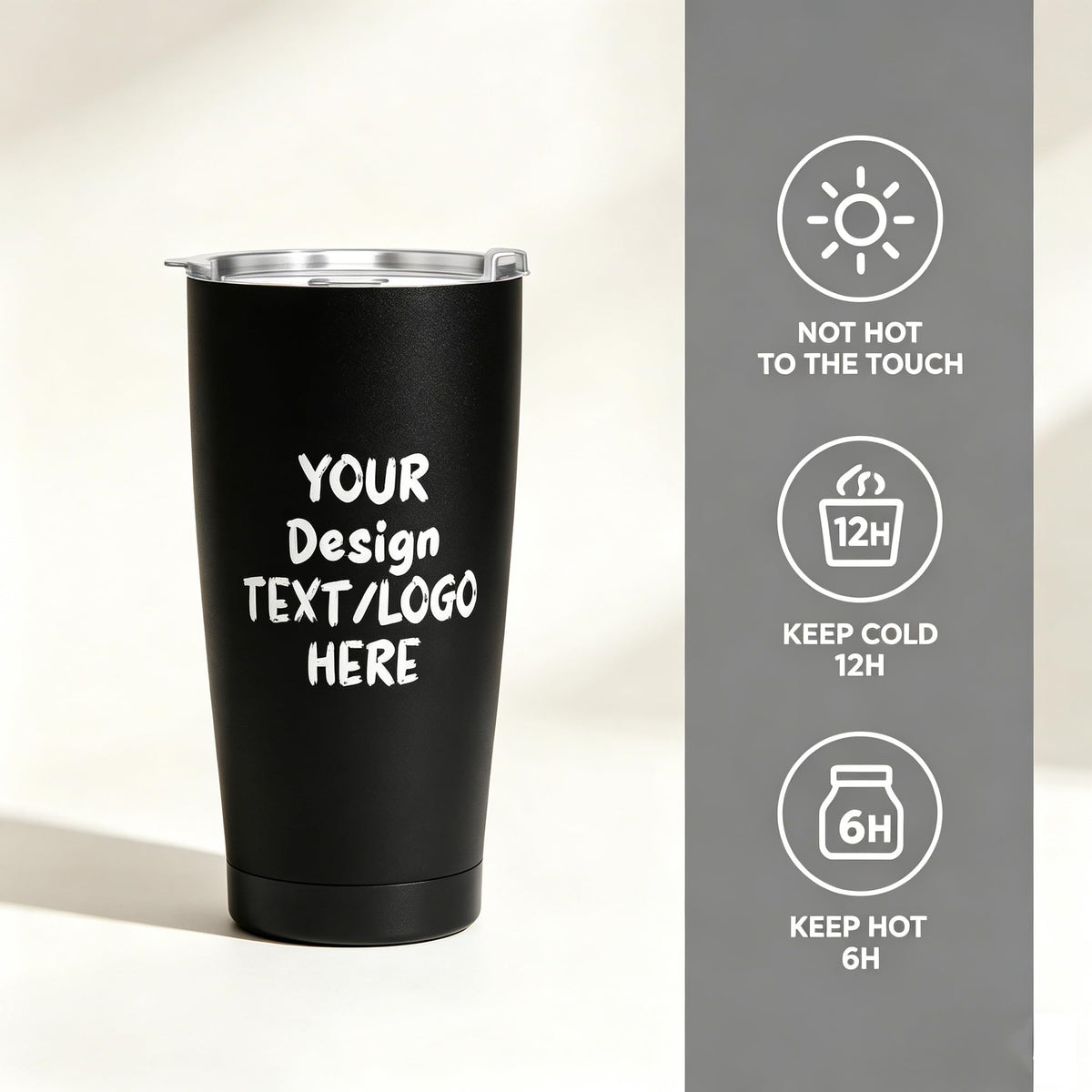 Custom Black Tumbler O721458