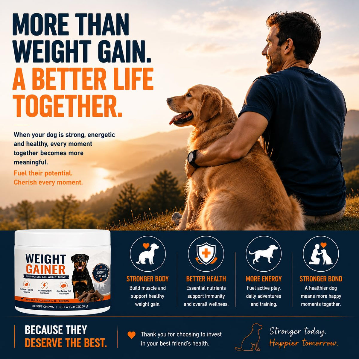 High Calorie Dog Weight Gainer Chews E1754