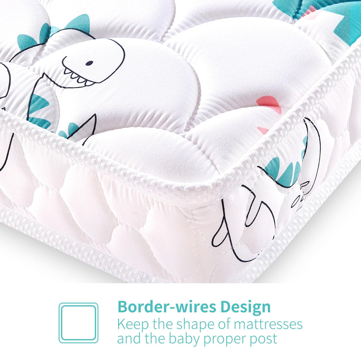 5" Firm Hypoallergenic Crib and Toddler Mattress Q130