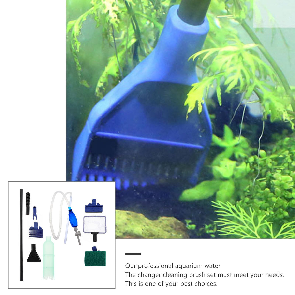 5 in 1 Fish Tank Siphon Cleaner Brush Set B1468