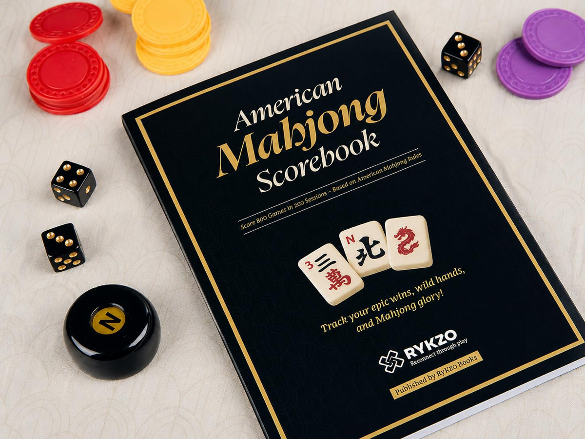 166 Engraved Melamine Mahjong Set with Travel Bag X7549
