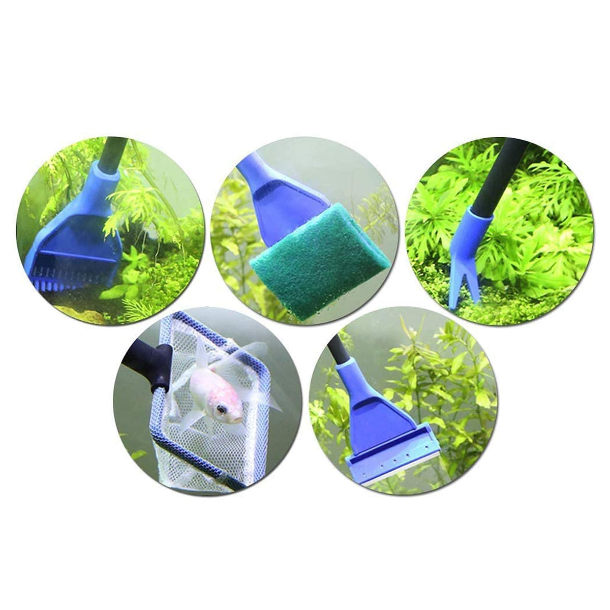 5 in 1 Fish Tank Siphon Cleaner Brush Set B1468