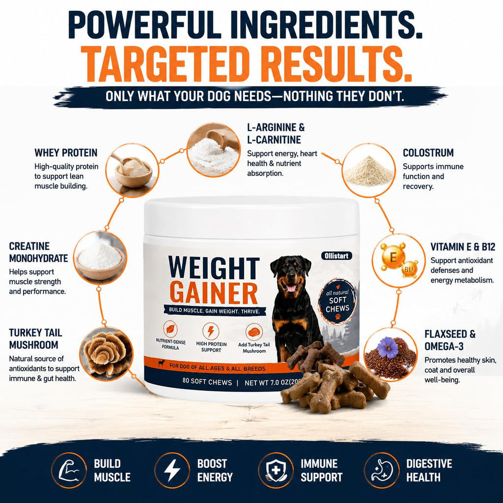 High Calorie Dog Weight Gainer Chews E1754